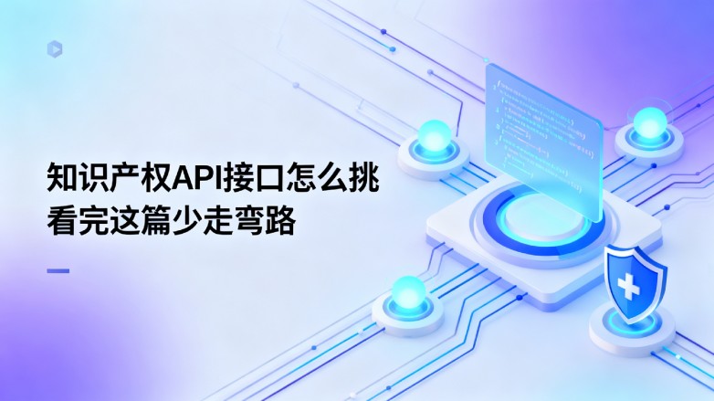 知识产权API接口怎么挑 看完这篇少走弯路