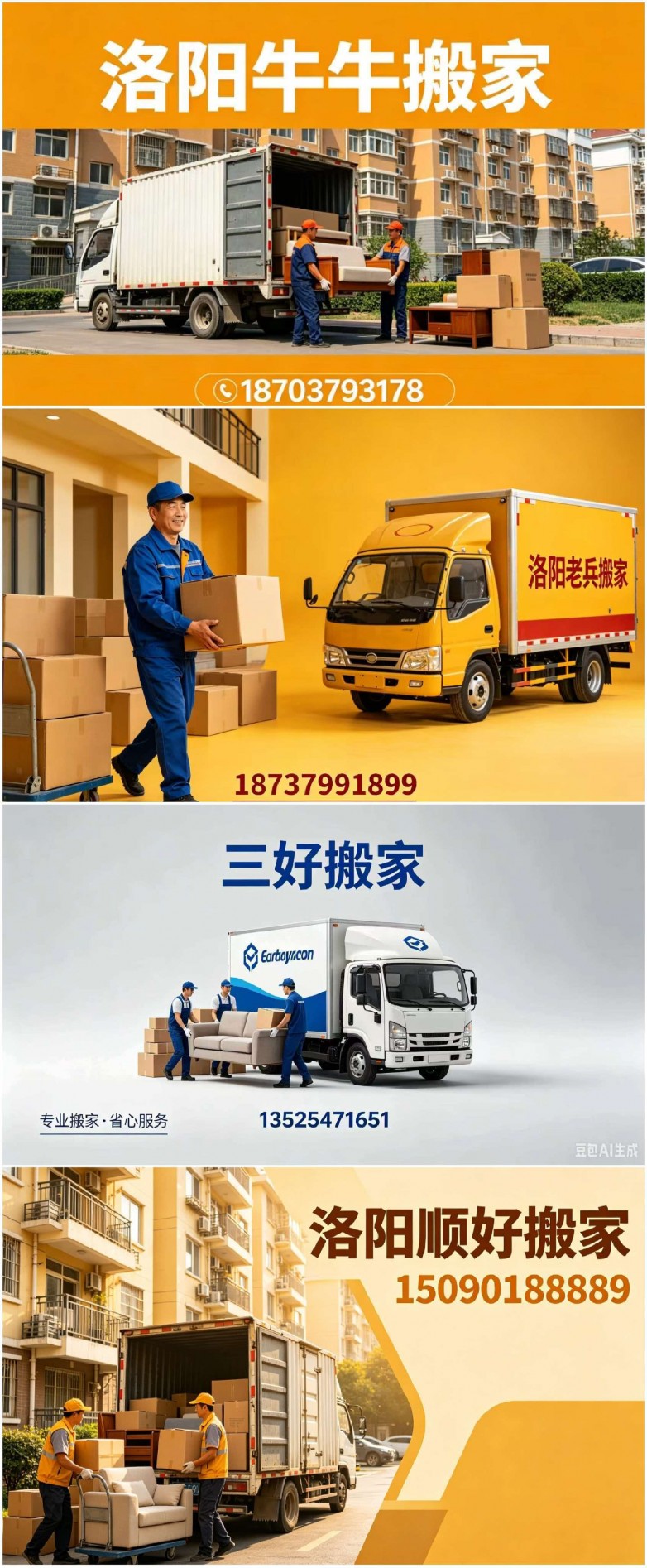 神都测评:洛阳搬家公司强强对决！老兵、三好、顺好、牛牛哪家更稳当？ ...